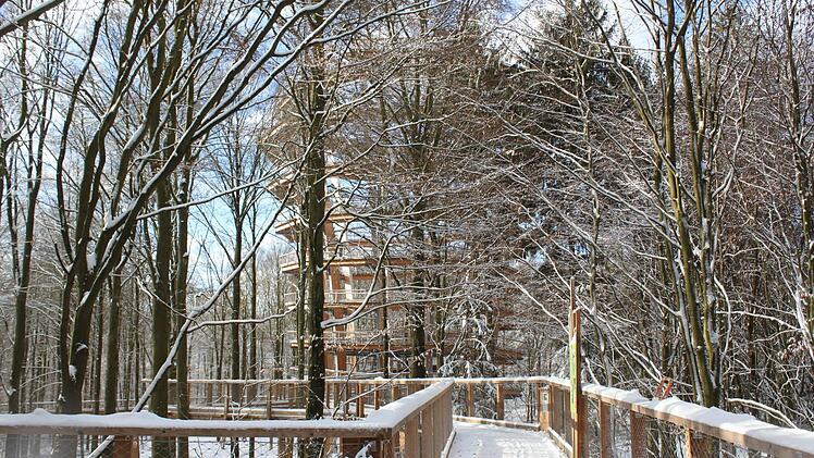 Der Aussichtsturm im WinterwunderlandFoto: Anette Schreiber