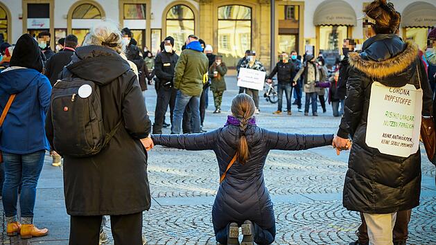Corona-Demo in Bamberg