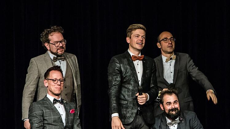 Umjubelter Auftritt: Das Quintett Viva Voce präsentierte sein Jubiläumsprogramm zum 20-jährigen Bestehen "Es lebe die Stimme" in Coburg.Foto: Jochen Berger