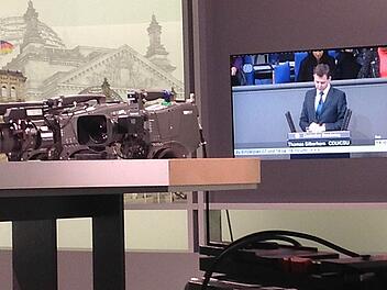 Thomas Silberhorn spricht  im Bundestag und ist live im Parlamentsfernsehen.  Foto: Nikolas Pelke