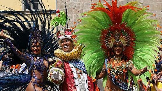 Impressionen vom Samba-Umzug 2015.  Foto: Albert Höchstädter
