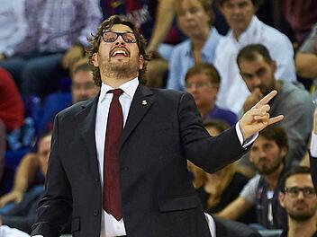 Andrea Trinchieri, Coach von Brose Bamberg. Foto: Alejandro Garcia , dpa