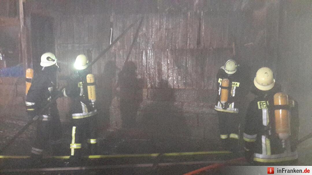 Scheunenbrand in Oberleichtersbach