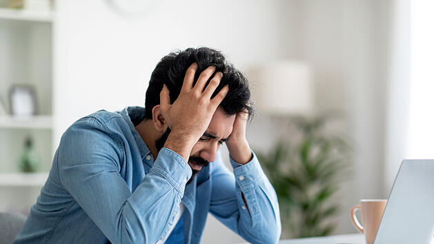 Verzweifeln, Depression, Kopfschmerzen