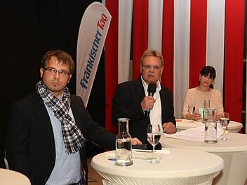 Sven Schuster und Wolfgang Beiergrößlein (von links) stellten sich den Fragen von Corinna Igler.  Foto: Barbara Herbst