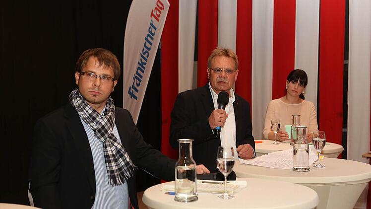 Sven Schuster und Wolfgang Beiergrößlein (von links) stellten sich den Fragen von Corinna Igler.  Foto: Barbara Herbst
