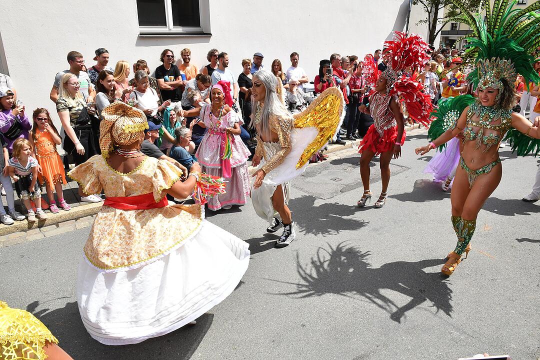 Umzug beim Samba-Festival in Coburg