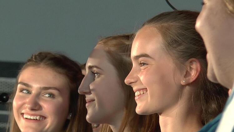 Immer ein L&auml;cheln auf den Lippen hatten die jugendlichen Darsteller.Christian Licha