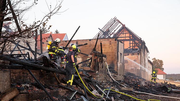 In Platz bei Geroda brach am 10. August ein Feuer aus, das sich schnell zum Großbrand entwickelte. Einige Scheunen und Häuser fielen den Flammen zum Opfer.