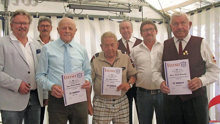Sie sind dem FC Welitsch 50 beziehungsweise sogar 65 Jahre treu.