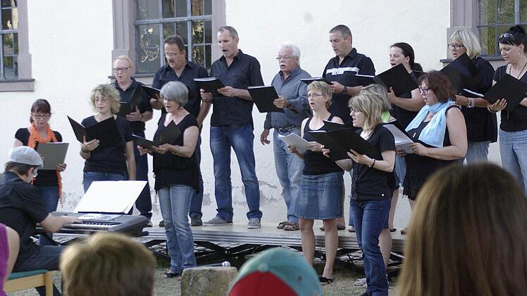 Der Projektchor "chor-act" intonierte ausgewähltes Liedgut unterschiedlicher Genres. Foto: Winfried Ehling