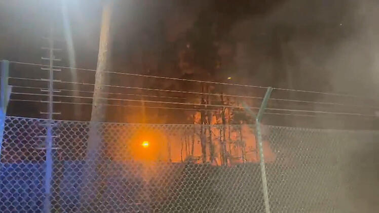 Brand im Berliner Grunewald nach Explosion am Donnerstag (4. August 2022)