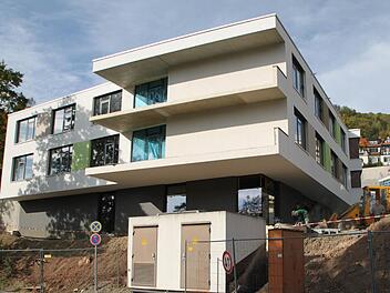 Die Baustelle für das neue Haus Waldenfels in Bad Brückenau schreitet voran. Foto: Ulrike Müller