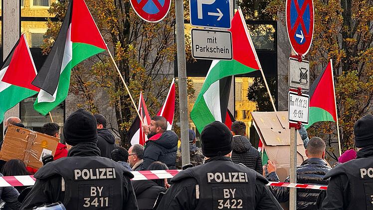 Pro-Palästina-Demonstration in Nürnberg