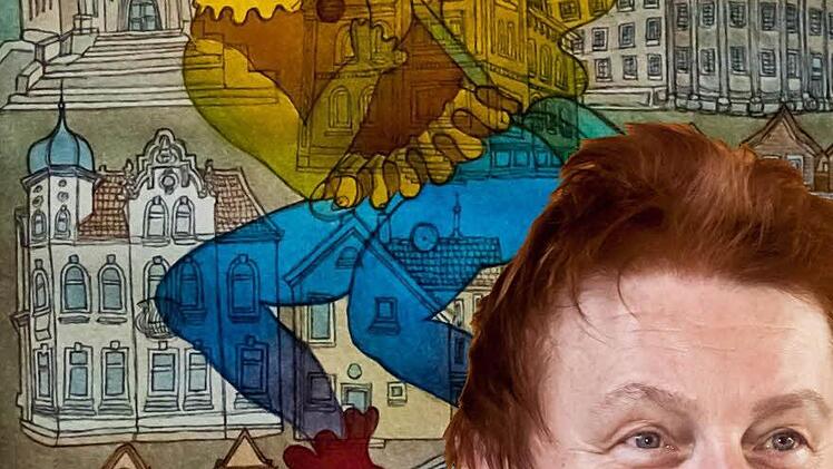 Gertrud Plescher-Fahnler hat das Plakat für die diesjährigen Oberfränkischen Malertage gestaltet.