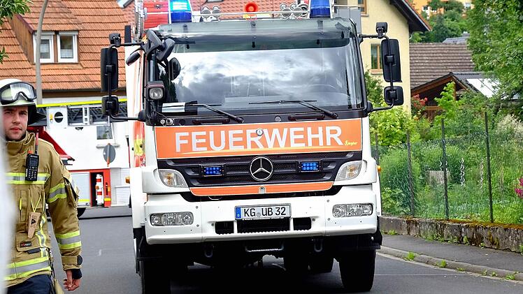 Großübung in Obereschenbach. Foto: Gerd Schaar