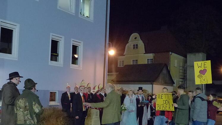 Der Rathaussturm in Heroldsbach Foto: Pauline Lindner