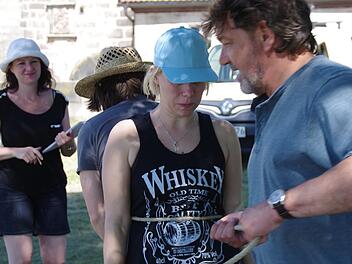 Die Proben für Räuber Hotzenplotz laufen. Foto: Marco Meißner