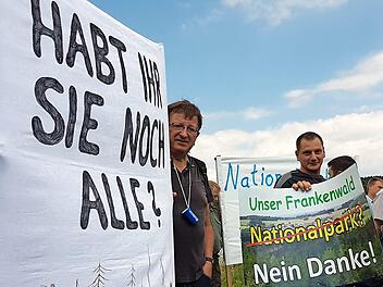 Wenn künftig gegen einen möglichen Nationalpark Frankenwald demonstriert wird, soll das unter der Federführung des Vereins "Unser Frankenwald" geschehen. Foto: Marco Meißner