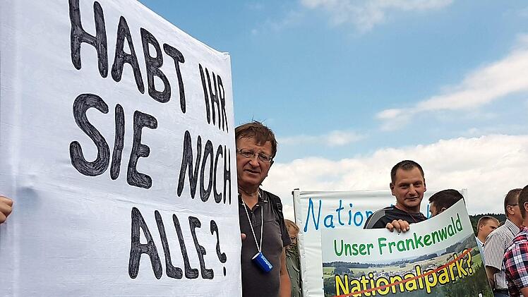 Wenn künftig gegen einen möglichen Nationalpark Frankenwald demonstriert wird, soll das unter der Federführung des Vereins "Unser Frankenwald" geschehen. Foto: Marco Meißner