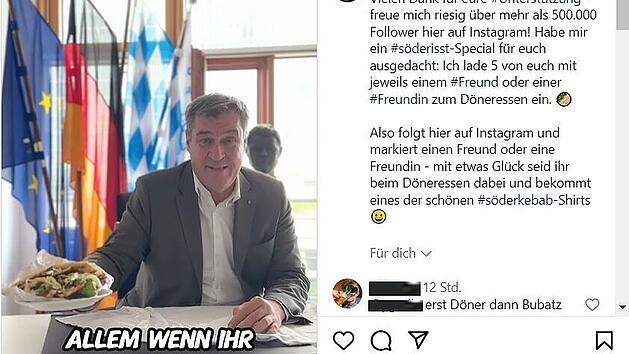 S&ouml;der verteilt D&ouml;ner