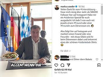 Söder verteilt Döner