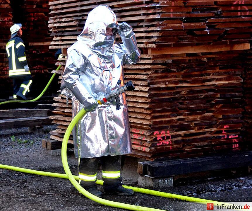 Brand im Sägewerk Untererthal