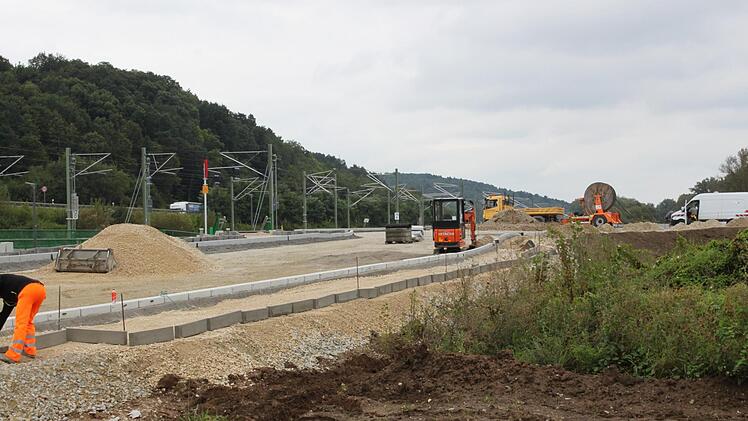 Auch hier wurde Anfang September noch am Straßenunterbau gearbeitet.