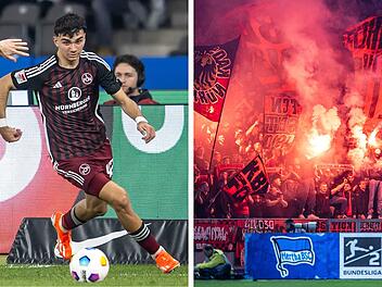 1. FC Nürnberg gegen Hertha BSC in der Bundesliga