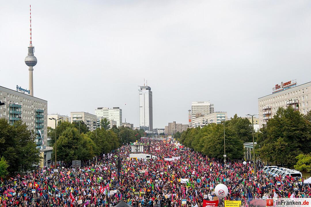 Demonstration gegen die Handelsabkommen