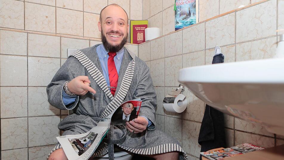 "Privater geht nicht" - mit dieser Foto-Idee will Fabian Dörner seine Homestory bebildert sehen.  Foto: Matthias Hoch