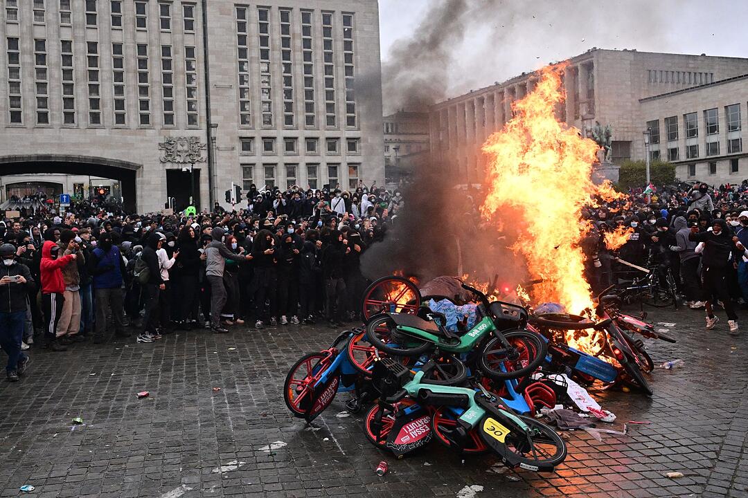 Nationaler Protesttag in Belgien
