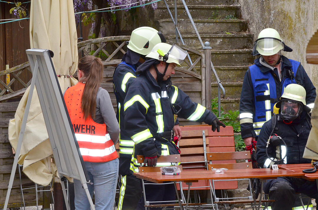 Feuer in der Hallburg