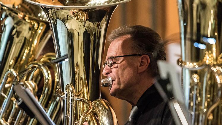Im zweiten Teil musizierte die Blaskapelle Meeder.Foto: Jochen Berger