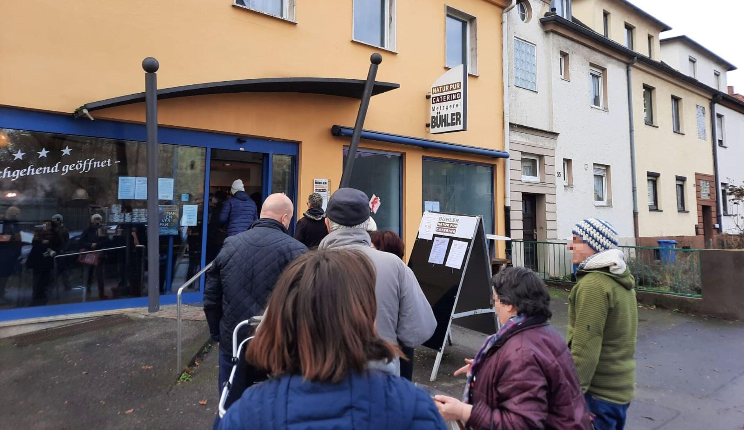 Bamberg Kurz vor Schließung von Traditionsmetzgerei Bühler lange