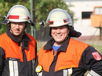 Feuerwehrler aus Diebach bei der Leistungsprüfung Foto: Dieter Ebert