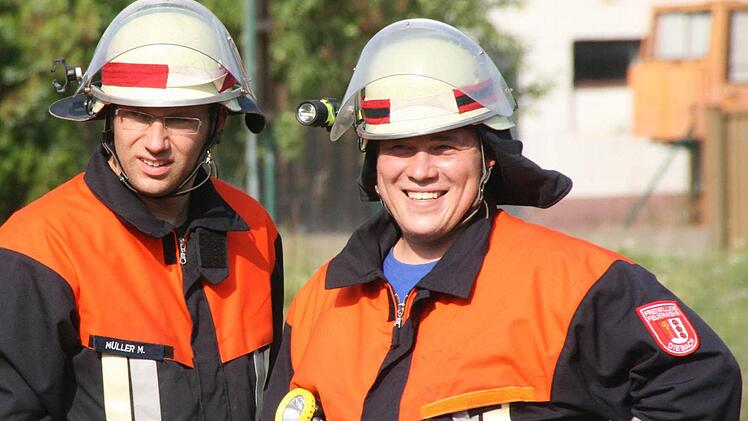 Feuerwehrler aus Diebach bei der Leistungsprüfung Foto: Dieter Ebert