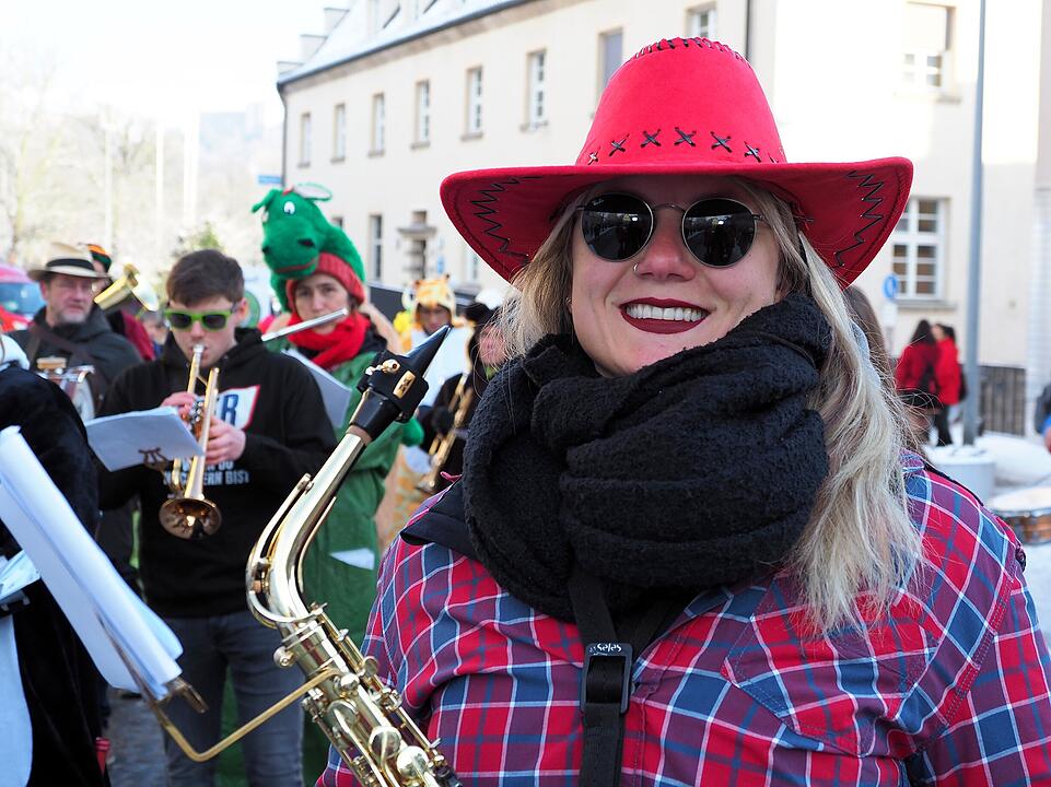 Eine der ersten Faschingsumzüge in der Region