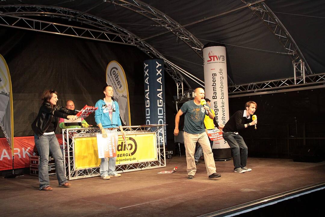 Meisterfeier Brose Baskets Bamberg Maxplatz