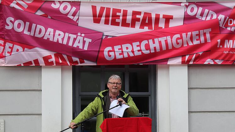 Manfred Böhm, der Leiter der katholischen Betriebsseelsorge im Erzbistum Bamberg,  hielt die Festrede.Johanna Blum