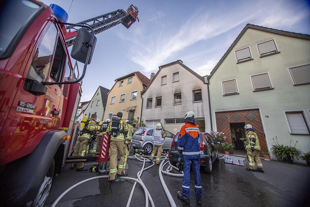 Brand in Einfamilienhaus in Haßfurt