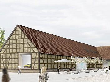 Ein Blick in die Sonnefelder Zukunft: Der Umbau der Domäne in eine Veranstaltungshalle ist finanziell gesehen das größte Projekt der nächsten Jahre. Foto: Archiv