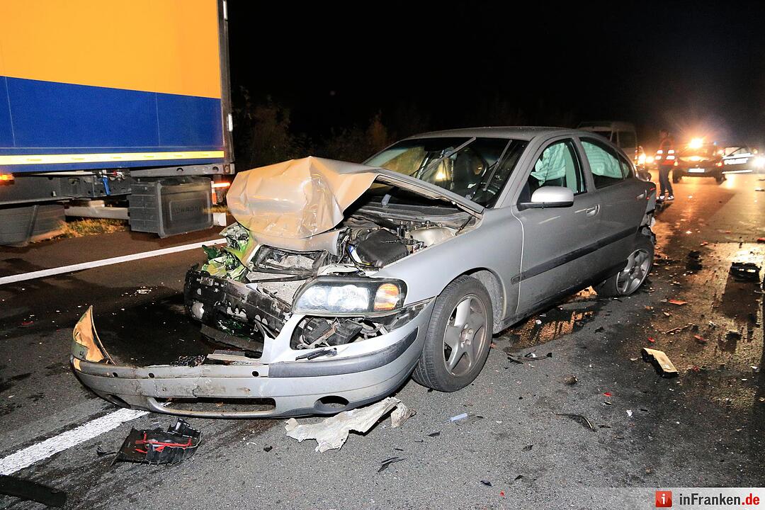 Karambolage auf der A70 bei Oberhaid