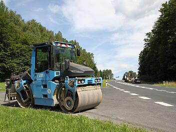 Die Zufahrt zur Autobahn in Richtung Würzburg ist wieder freigegeben. Die Baufahrzeuge wurden bereits am Mittwoch abtransportiert.Foto: Ulrike Müller