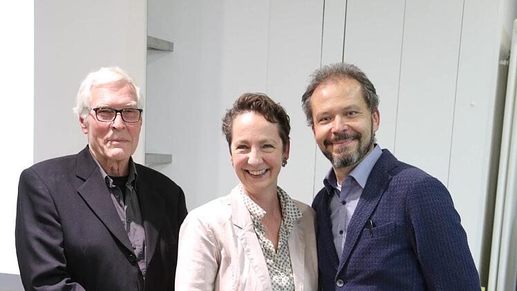 Volker Hahn mit den Nachfolgern Tania Engelke und Kurt Neubauer Foto: Franz Galster
