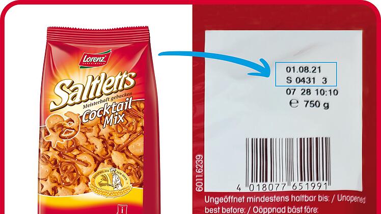 Drei verschiedene Snacks mit Sesam sind betroffen.