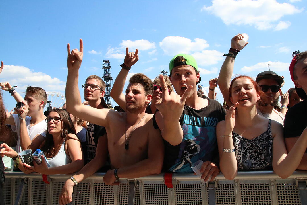 Halbnackt oder im Kostüm: Stimmung bei RIP 2017