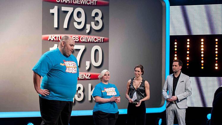 Auch Susannes Teamkollege Michael hat abgespeckt. Ihn hat sie erst durch die Show kennen gelernt. Foto: Sat.1