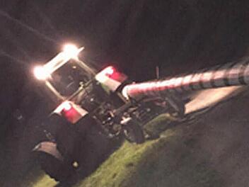 Tatort-Fotos vom Diebstahl in Buchau, von der "Maibaum-Mafia" selbst aufgenommen. Foto: privat