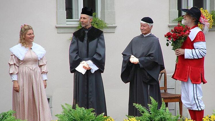 Das Heimatspiel "die Schutzfrau von Münnerstadt" wurde am Sonntag zum zweiten Mal in diesem Jahr aufgeführt. Foto: Dieter Britz